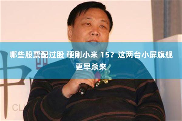 哪些股票配过股 硬刚小米 15？这两台小屏旗舰更早杀来